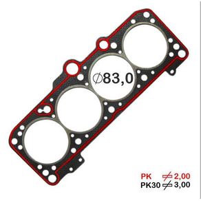 Junta Cabecote Motor Chapa Gm Meriva Montana Corsa 1.8 8V 2002/ Fiat Palio Siena Strada Doblo Stilo 1.8 8V 2003/ (Fibra)
