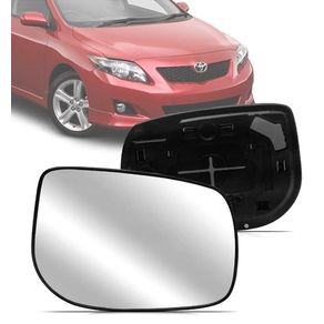 Suporte Retrovisor Toyota Corolla 2009/2014 com Vidro Metal