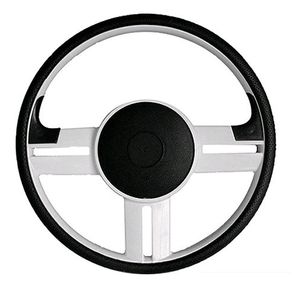 Volante Rallye  Preto/Prata ( S/Cubo )