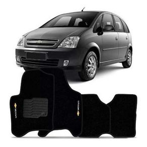 Tapete Meriva 02/12 Preto (4 Pcs)