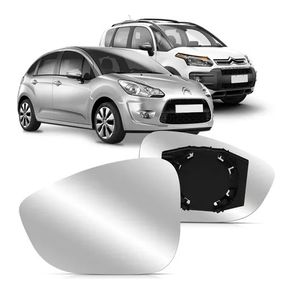 Suporte Retrovisor Citroen C3 2012/ C4 Aircross com Vidro M
