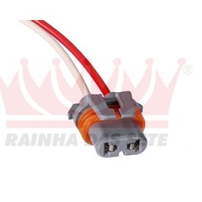 Chicote Conector P/ Farol Milha Farol Baixo Gm S10 2 Vias (
