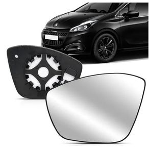 Suporte Retrovisor Peugeot 208 Todos com Vidro Metalizado L