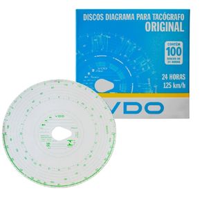Disco Diagrama Tacografo 1 Dia 125 Km (100 Discos)