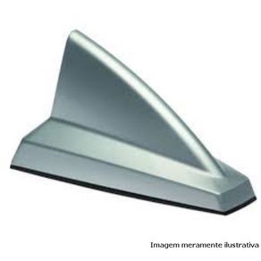 Antena Tubarao New Shark Prata