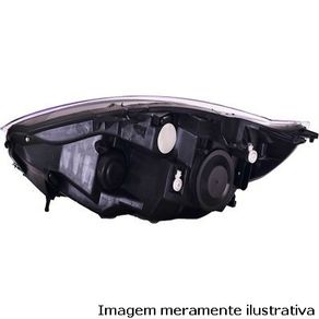 Farol Ld Ford Fiesta 2011/ Mascara Negra