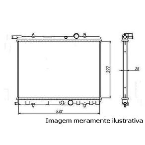 Rad Agua 308 1.6 16V 11/ 207 1.4 8V/1.6 16V 08/ Man C/S Ar (Igual 02.032.7011R Notus)