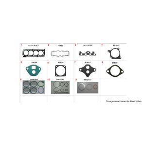 Junta Mt Sup S10/ Blazer 2.4 8V 01/ S/Retentor (Chapa)
