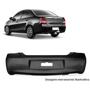 Para-Choque Ts Etios Sedan 17/ Preto Liso