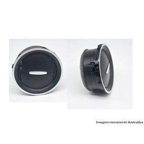 Difusor de Ar Gol/ Voyage/ Saveiro G6 13/16 Preto C/ Aro Prata