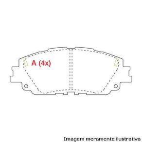 Pastilha de Freio Dt Honda Rav4 Camry 2020/