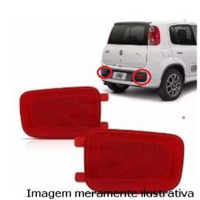Lanterna Para-Choque Traseiro Fiat Uno 2010/2016 (Refletor)