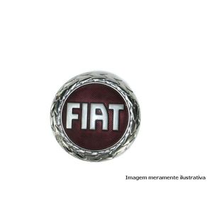 Emblema Grade Fiat Palio 2004/ Vermelho com Prata