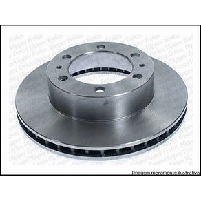 Par de Disco de Freio Dianteiro Hilux Turbo 3.0 05/ Ventilado S/Cubo