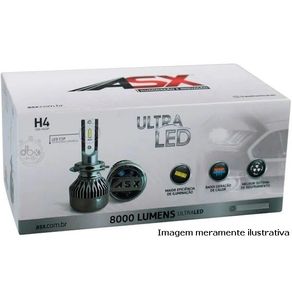 Lampada Led Premium H4 1200 100W 14.000 Lumens Bivolt Csp (Par) (Asx1204)