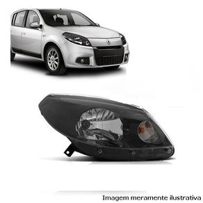 Farol Sandero Stepway 15/ Mascara Negra Le
