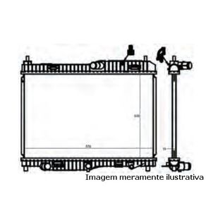 Radiador Dagua Ford Ecosport 1.6 2.0 16V 2013/ Ka 1.0 2015/