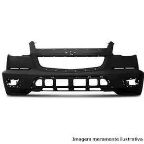 Para-Choque Dt S10 12/16 Preto Liso S/ Grade Central