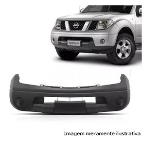 Para-Choque Dt Frontier 08/13 Preto Liso C/S Furo P/ Farol de Milha