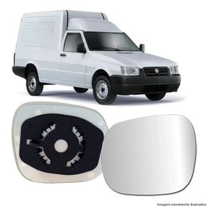 Suporte Retrovisor Fiat Fiorino 2011/2013 com Vidro Metaliz