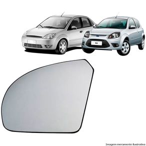 Suporte Retr Fiesta 02/ Ka 08/ C/ Vidro Metalizado Ld