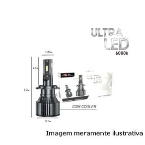 Lampada Led Headlight H27 8000 70W  Bivolt Csp (Par)
