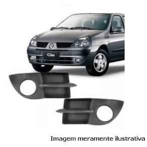 Grade Para-Choque Inferior Dt Clio 06/ C/ Furo Ld