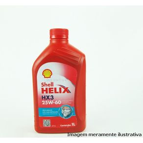 Óleo Motor 25W60 Api Sl Shell Helix Hx3 Mineral Alta Rodage