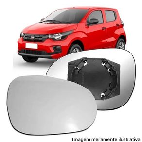 Suporte Retrovisor Fiat Mobi 2016/ com Vidro Metalizado A Esquerda