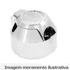 Tomada Plastica? Abs Cromada 7 Polos ( Femea )