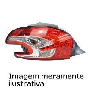 Lanterna Traseiro Peugeot 208 2012/2016 Bicolor Le