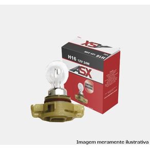 Lampada Farol Milha H16 12V 24W 207/ 208/ 307/ 308/ C3/ C4 Aircross/ Etios (Encaixe Normal) (Asx2116)
