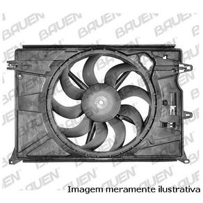 Motor Ventilador Radiador com Defletor 9 Pas 405Mm Jeep Ren
