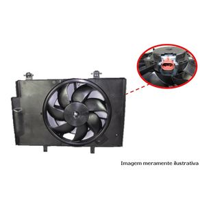 Motor Ventilador Radiador com Defletor 7 Pas Ford New Fiest