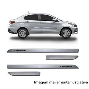 Friso Lateral Fiat Cronos Prata Bari (Slim)