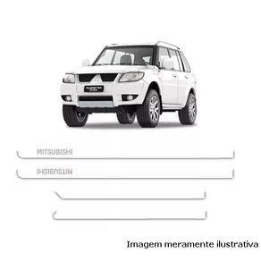 Friso Lateral Mitsubishi Pajero Tr4 4 Portas Branco Alpino
