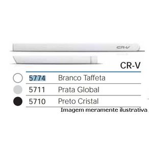 Friso Lateral Honda Crv Branco Taffeta (Redondo)