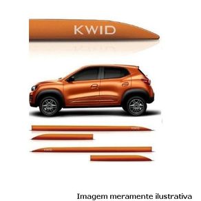 Friso Lateral Renault Kwid Laranja Ocre (Slim)