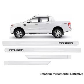 Friso Lateral Ford Ranger 2013/ 4 Portas Branco Artico (Sli