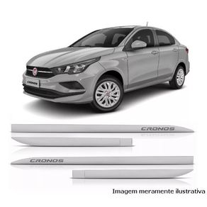 Friso Lateral Fiat Cronos Cinza Scandium (Slim)