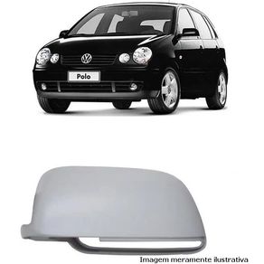 Capa Cromada Retrovisor A Esquerda Vw Polo 2003/