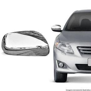 Capa Cromada Retrovisor A Esquerda Toyota Corolla 2002/2007