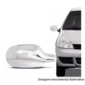 Capa Cromada Retrovisor A Esquerda Renault Clio Scenic