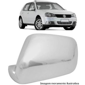 Capa Cromada Retrovisor A Esquerda Vw Golf 2008/