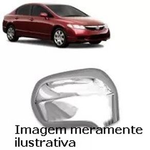 Capa Cromada Retrovisor Direita Honda Civic 2001/2005