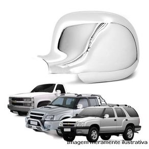 Capa Retrovisor S10/ Blazer/ Silverado Cromada Le