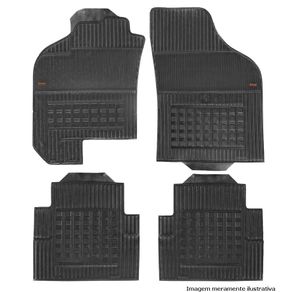 Tapete Doblo Tds (Exceto Cargo) Preto (4 Pcs)