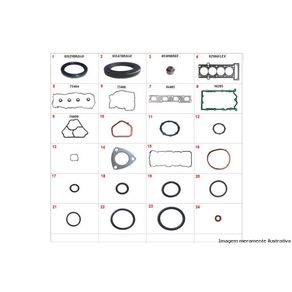Junta  Mt Palio/ Grand Siena/ Argo/ Cronos/ Doblo/ Toro/ Renegade 1.8 16V Mt Etorq Evo 16/ C/Retentor (Chapa)