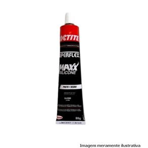 Cola Silicone Alta Temperatura Loctite Superflex Maxx Preto 80Gr (522)