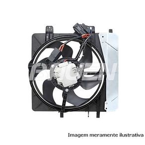 Motor Ventilador Radiador com Defletor 6 Pas com Modulo Ele
